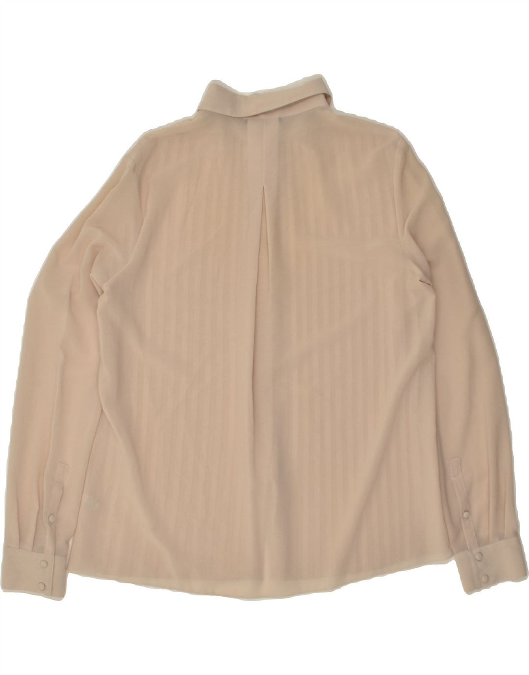 PINKO Womens Oversized See Through Shirt Blouse UK 10 Small  Beige
