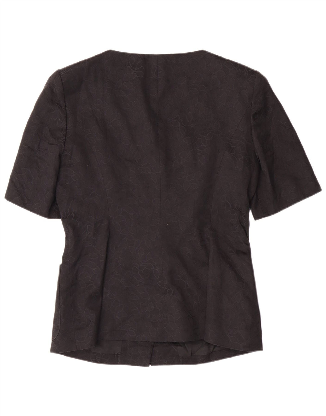 GUY LAROCHE Womens Short Sleeve Blazer Jacket EU 42 Large Black Classic