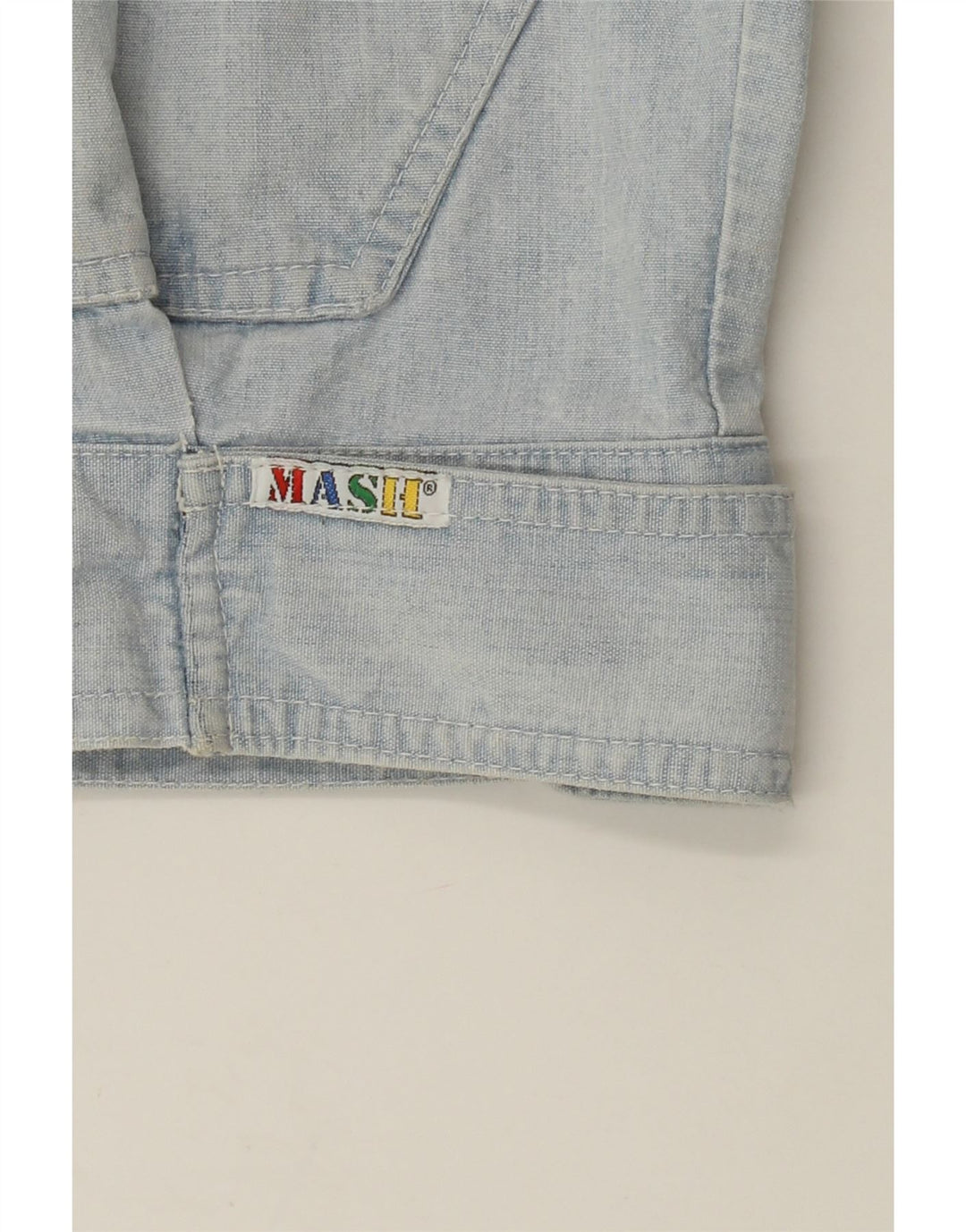MASH Mens Denim Jacket UK 42 XL Blue Vintage Mash and Second-Hand Mash from Messina Hembry 