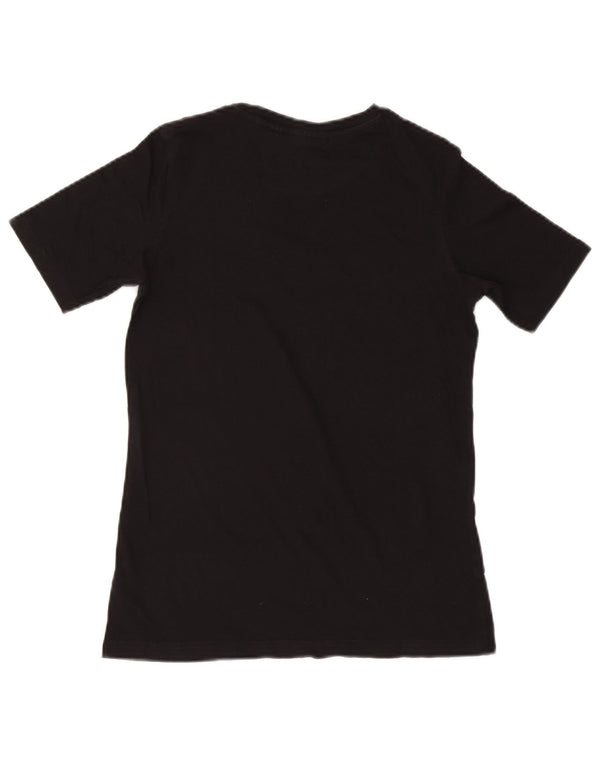 CHEAP MONDAY Womens T-Shirt Top UK 10 Small Black Cotton