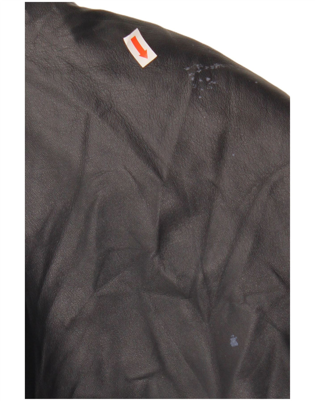 PER ME Womens Leather Jacket UK 22 2XL Black Leather