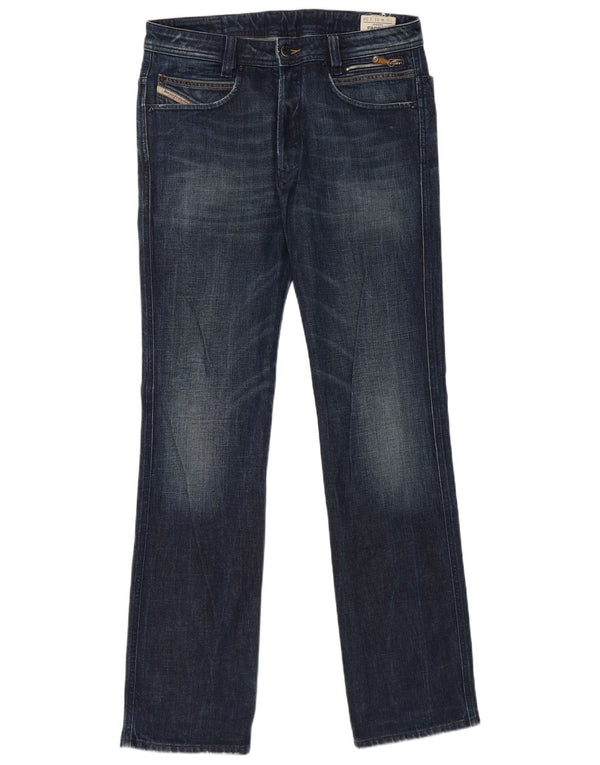 Diesel Mens Paddom Straight Jeans W31 L34 Navy Blue Cotton