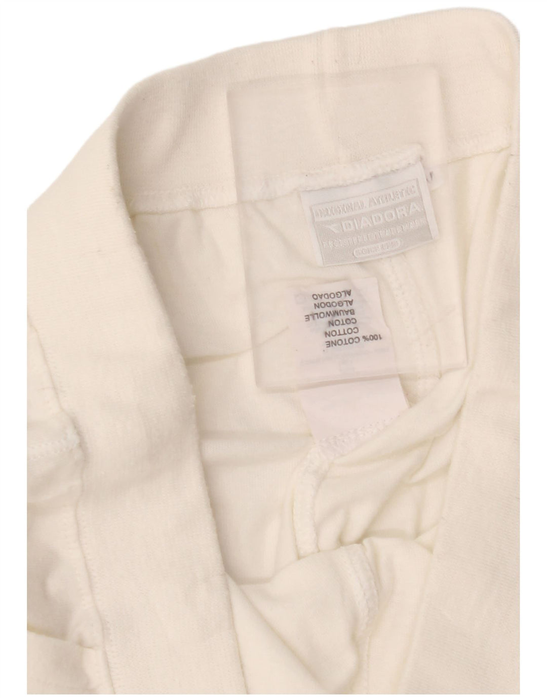 DIADORA Womens Capri Wide Leg Tracksuit Trousers UK 12 Medium  White