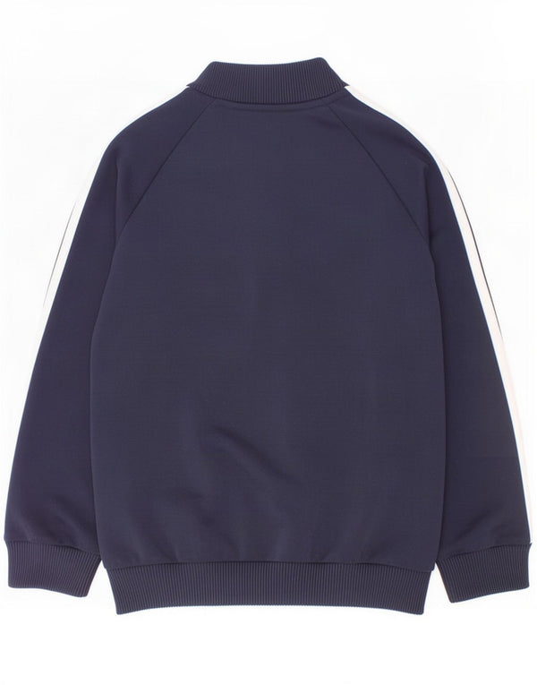 Adidas Boys Tracksuit Top Jacket 3-4 Years Navy Blue Cotton