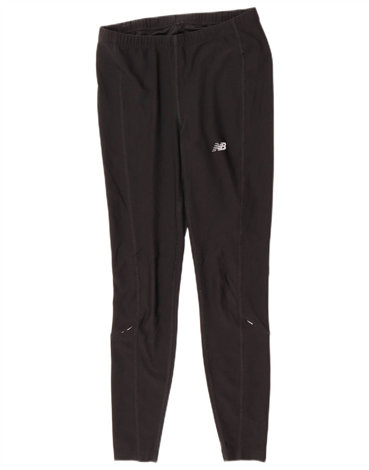 New Balance Womens Leggings UK 8 Small  Black Polyester