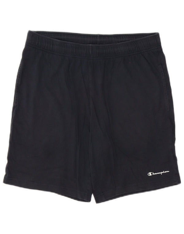 Champion Mens Sport Shorts Large Black Cotton