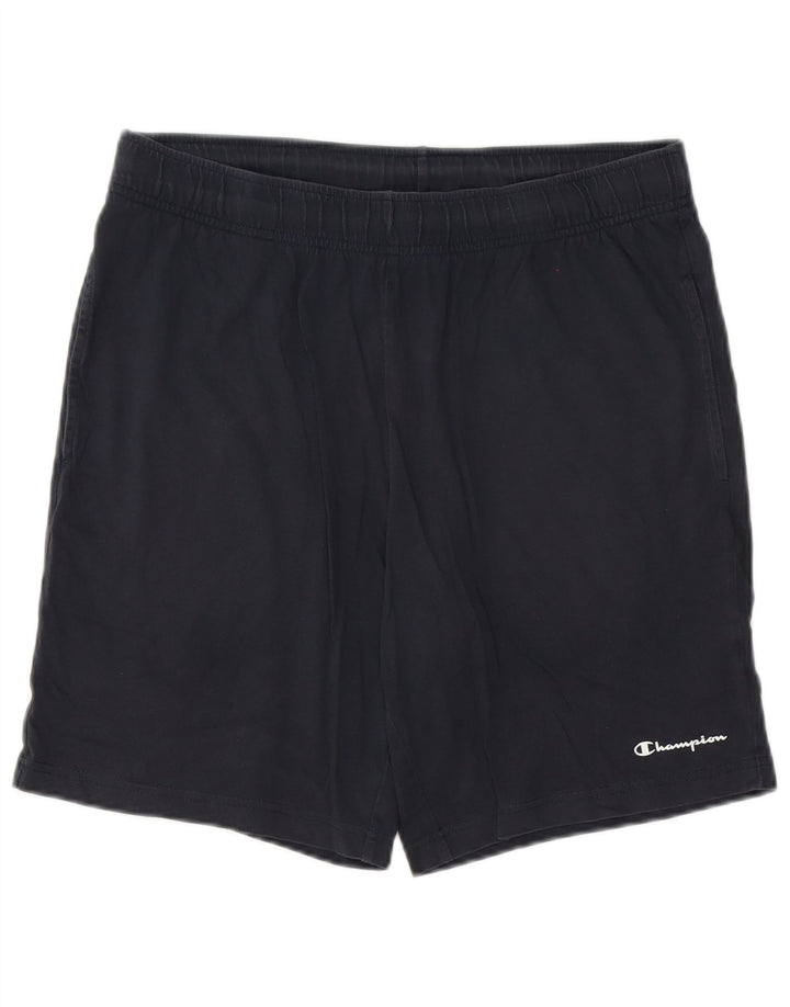 Champion Mens Sport Shorts Large Black Cotton