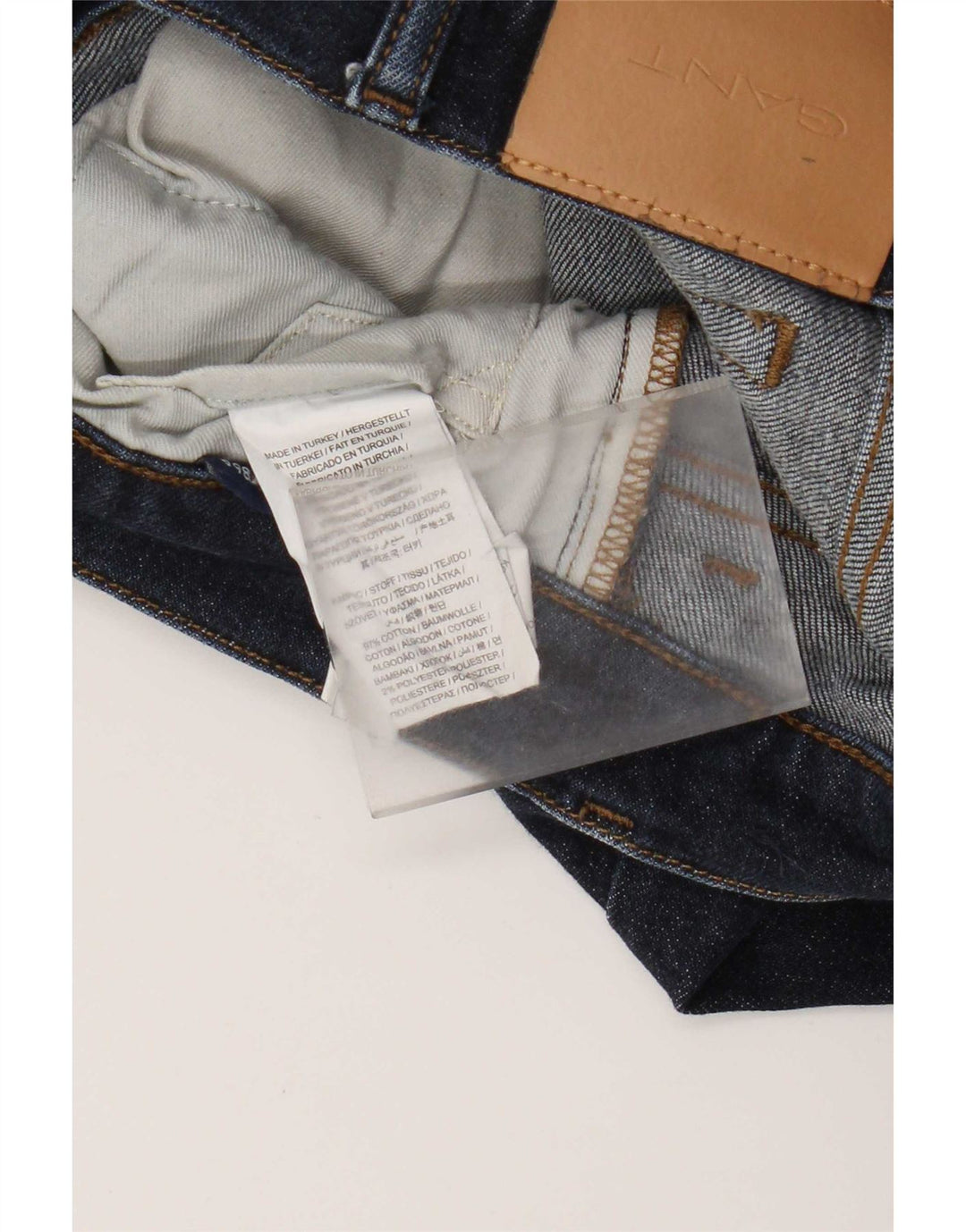 Gant Mens Slim Jeans W32 L32 Navy Blue Cotton
