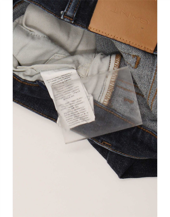 Gant Mens Slim Jeans W32 L32 Navy Blue Cotton