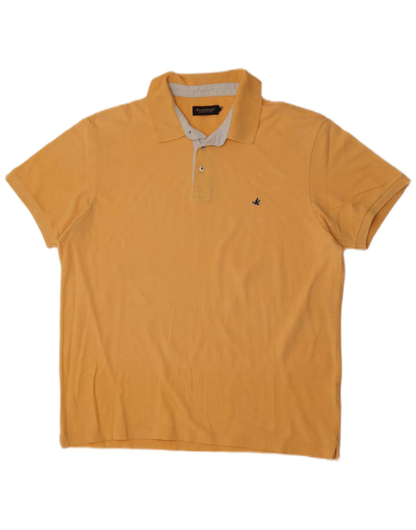 Brooksfield Mens Polo Shirt XL Yellow