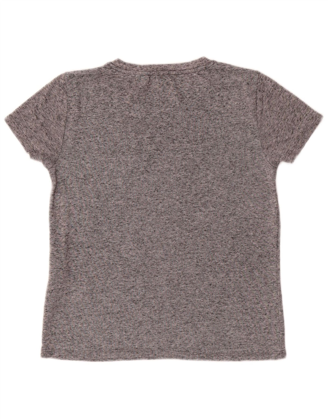 LEVI'S Womens T-Shirt Top UK 10 Small Grey Flecked Polyester