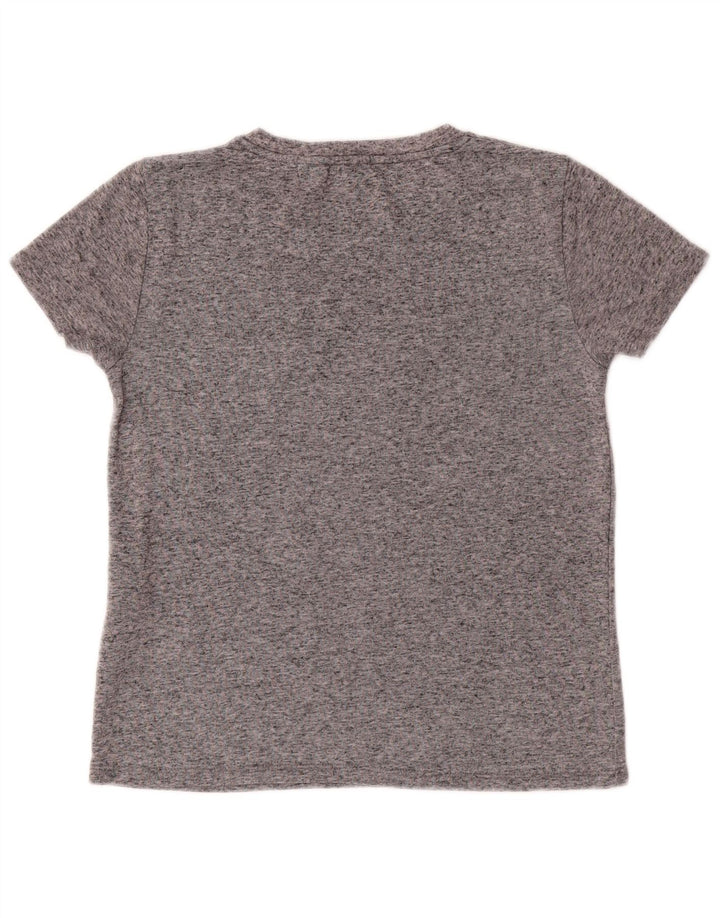 LEVI'S Womens T-Shirt Top UK 10 Small Grey Flecked Polyester