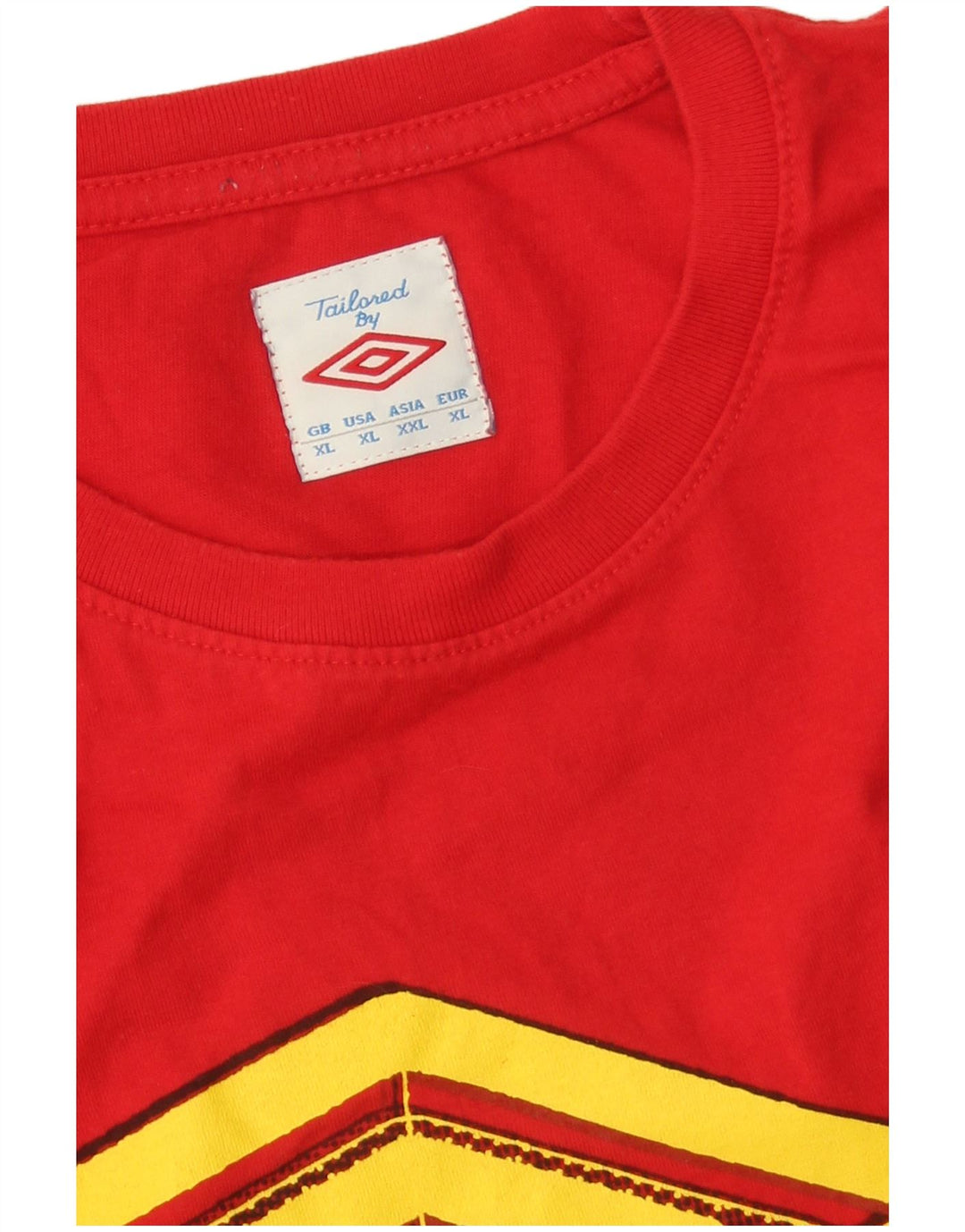 UMBRO Mens Graphic T-Shirt Top XL Red