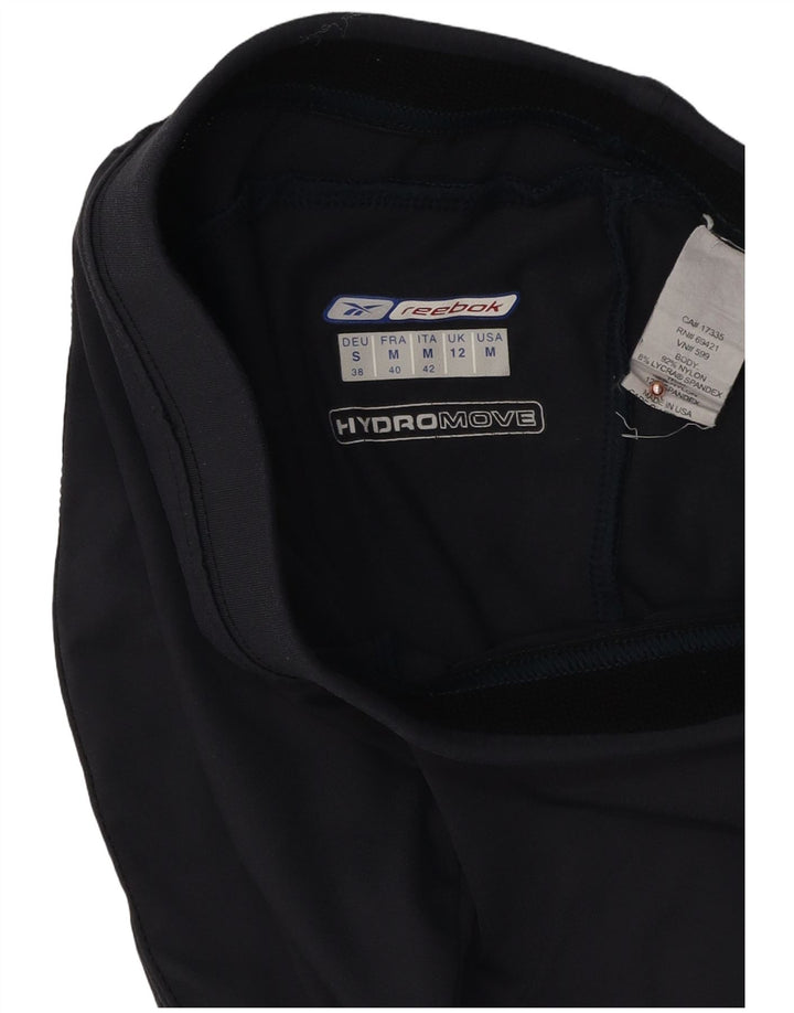 Reebok Womens Tracksuit Trousers UK 12 Medium Navy Blue Nylon
