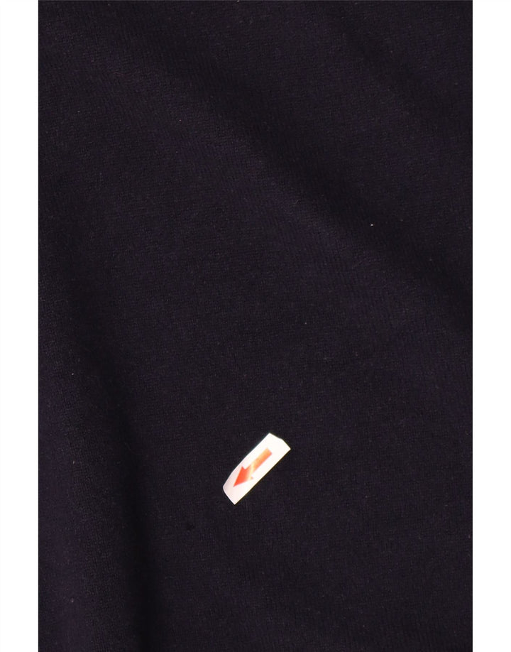 Gant Mens Crew Neck Jumper Sweater Large Navy Blue Lambswool