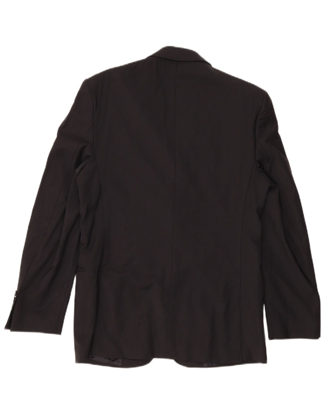 Zara Mens 2 Button Blazer Jacket EU 46 Small Navy Blue Wool