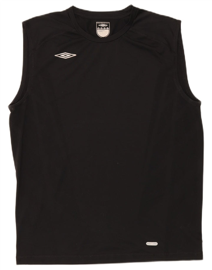 Umbro Mens Vest Top 2XL Black Polyester