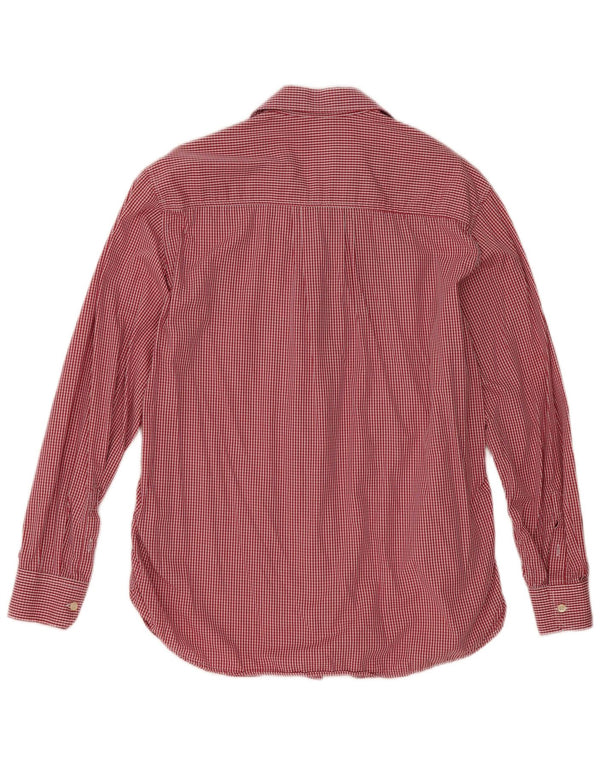 Emmanuel Schvili Womens Tom and Jerry Shirt IT 44 Medium Red Gingham