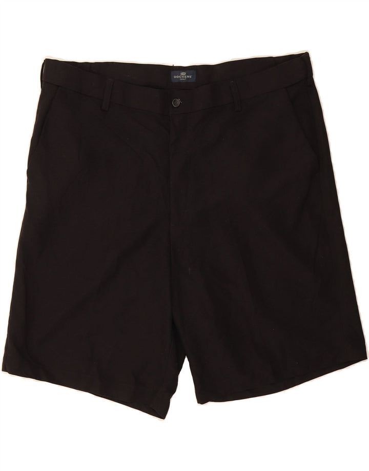 DOCKERS Mens Relaxed Fit Chino Shorts W40 XL Black Polyester Vintage Dockers and Second-Hand Dockers from Messina Hembry 
