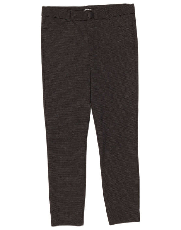 Zara Womens Trafaluc Legging Cropped Trousers Large W30 L25 Black Check