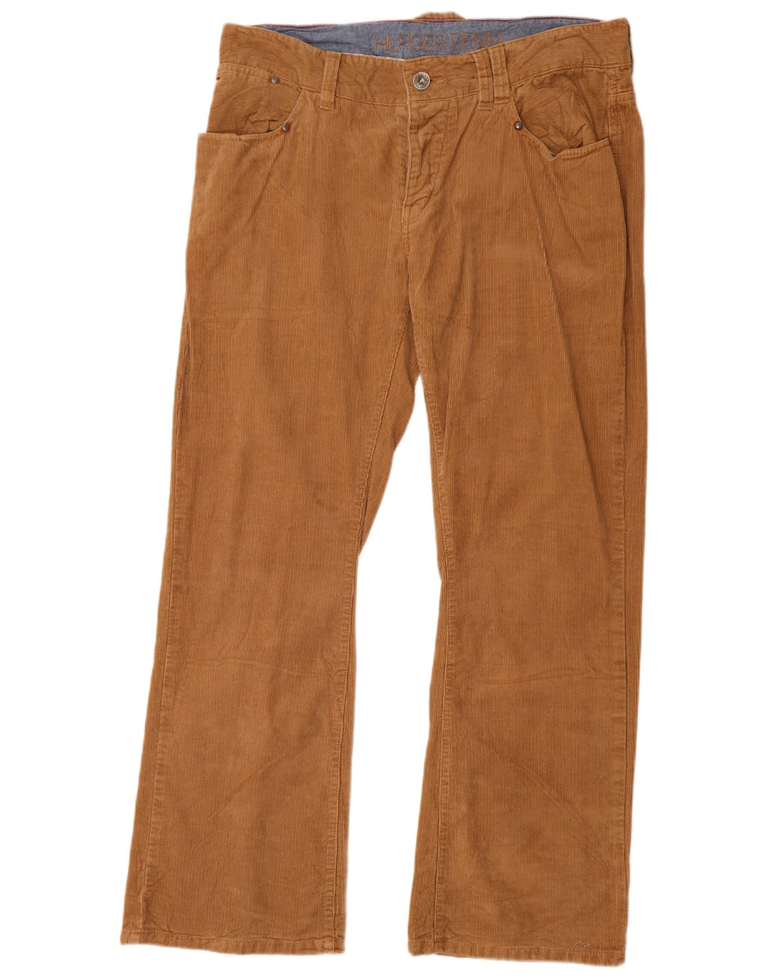 TOMMY HILFIGER Mens Bootcut Corduroy Trousers W36 L32 Brown Cotton