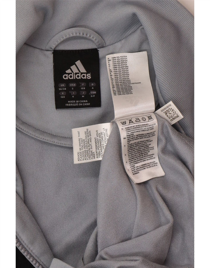 ADIDAS Mens Loose Fit Tracksuit Top Jacket UK 36/38 Small Blue Colourblock