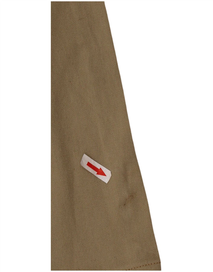 Fila Womens Straight Casual Trousers UK 16 Large W36 L28 Khaki Cotton