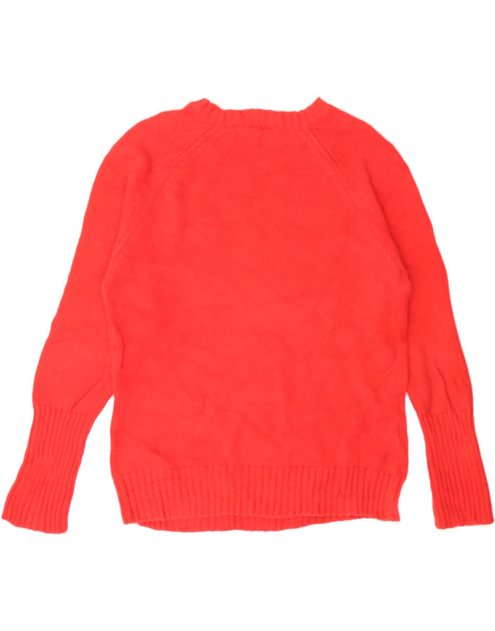 MOSSIMO Womens Crew Neck Jumper Sweater UK 16 Large Red Cotton Vintage Mossimo and Second-Hand Mossimo from Messina Hembry 