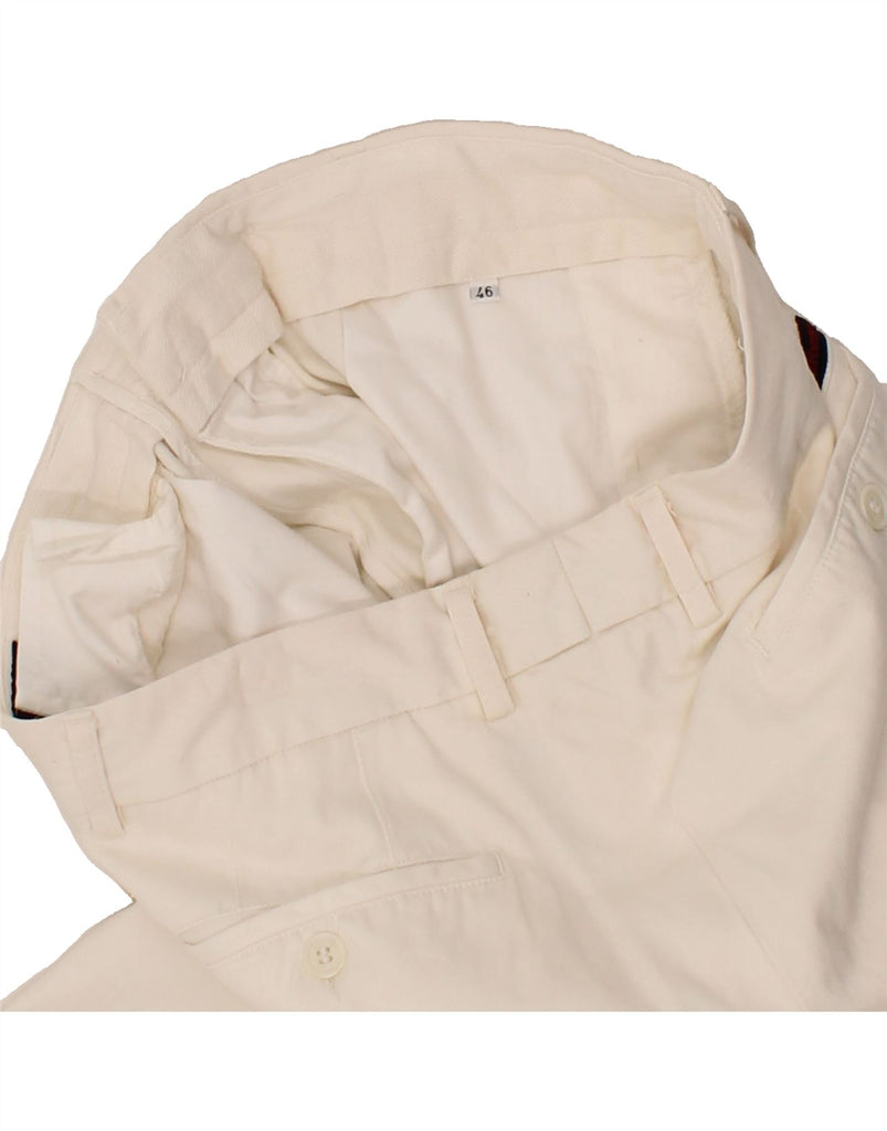 BURBERRYS Womens Straight Chino Trousers IT 46 Small W30 L37 White Cotton Vintage Burberrys and Second-Hand Burberrys from Messina Hembry 