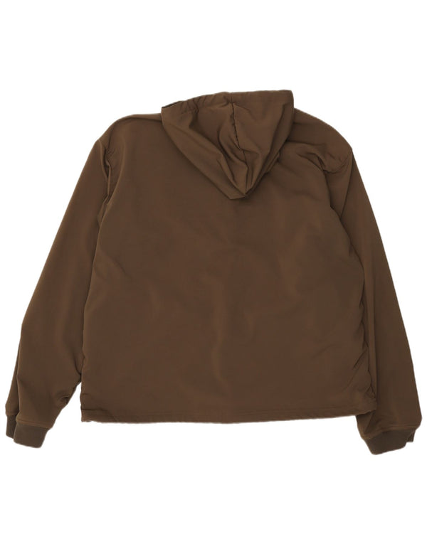 Columbia Mens Hooded Windbreaker Jacket UK 42 XL Khaki Polyester