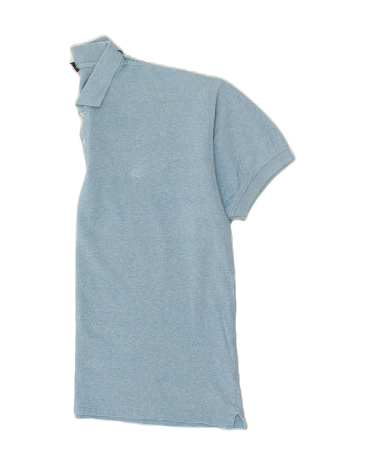 CHAMPION Mens Polo Shirt Large Blue Cotton Vintage Champion and Second-Hand Champion from Messina Hembry 