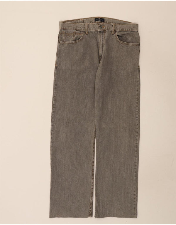 Marks & Spencer Mens Straight Jeans W34 L31 Grey Cotton
