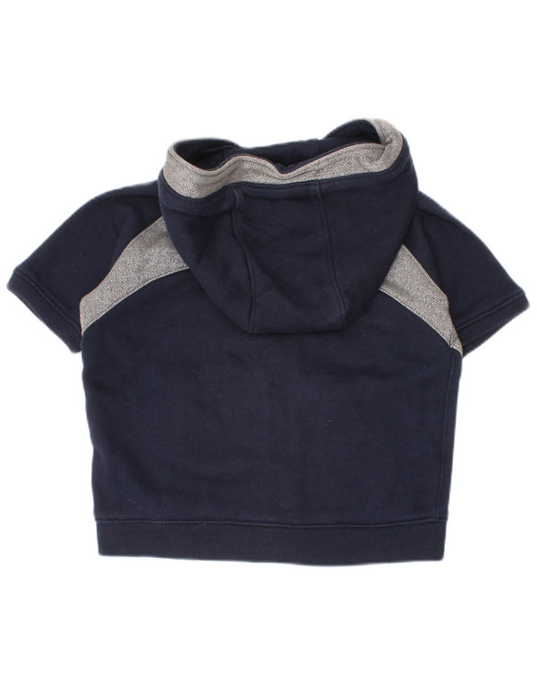 Nike Baby Boys Zip Hoodie Sweater 12-18 Months Navy Blue Colourblock