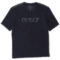 Guess Mens Graphic T-Shirt Top Medium Navy Blue Cotton