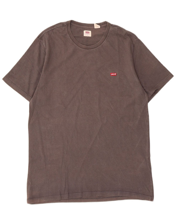 Levi's Mens T-Shirt Top Large Grey Cotton
