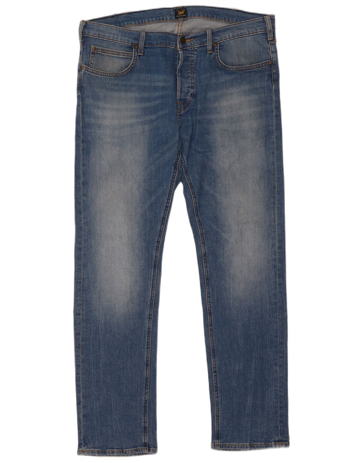 Lee Mens Daren Slim Jeans W36 L32 Blue Cotton