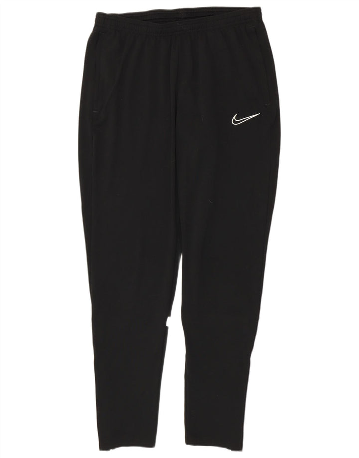 NIKE Mens Dri Fit Tracksuit Trousers Medium  Black Colourblock Polyester