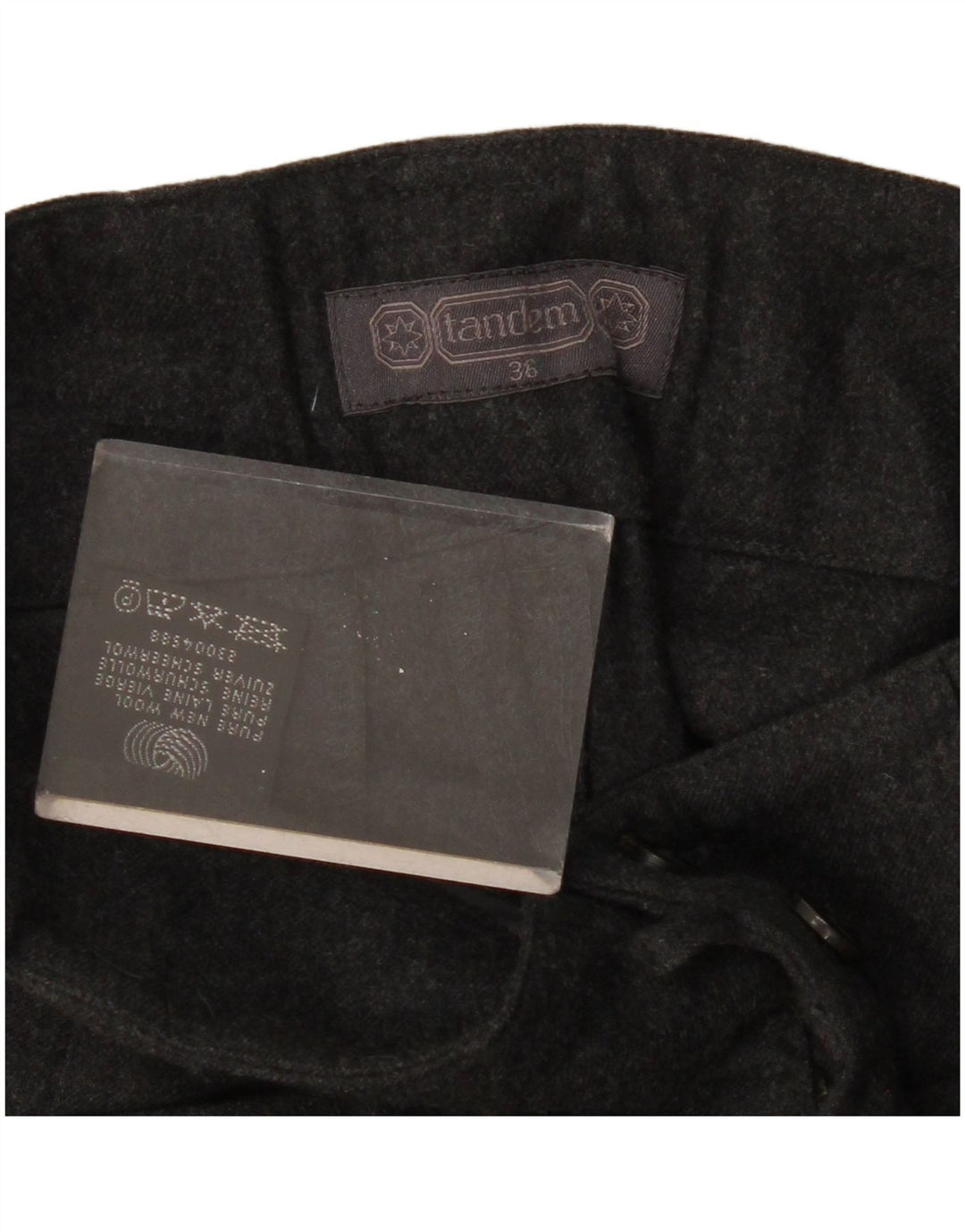 VINTAGE Womens High Waist Casual Shorts EU 36 Small W28 Grey New Wool