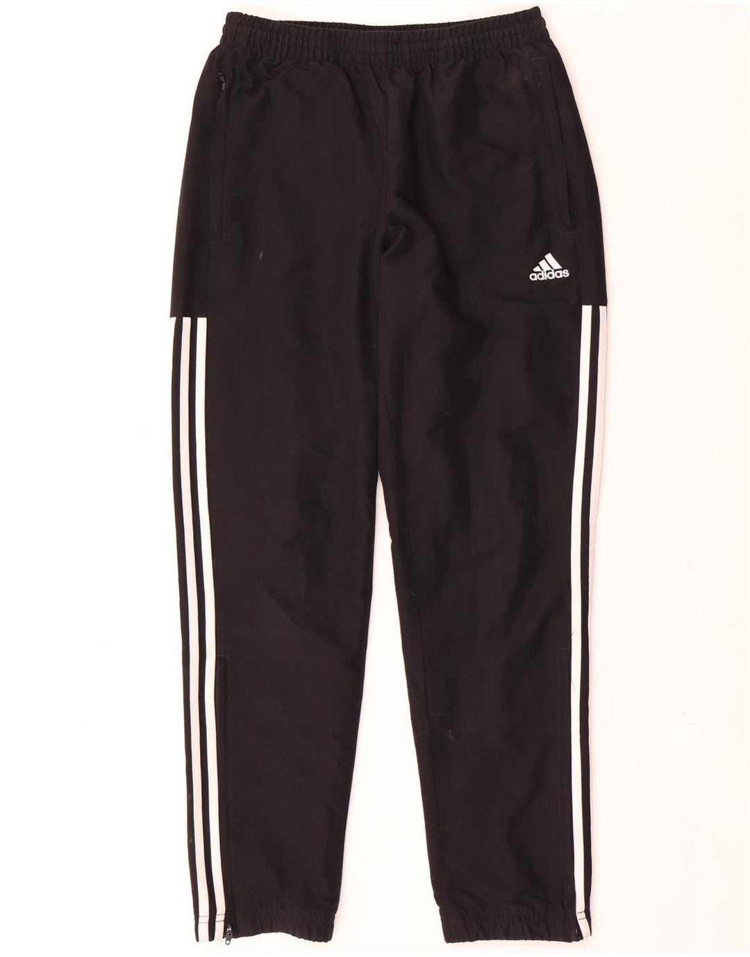 Adidas Mens Tracksuit Trousers Joggers Small Black Polyester