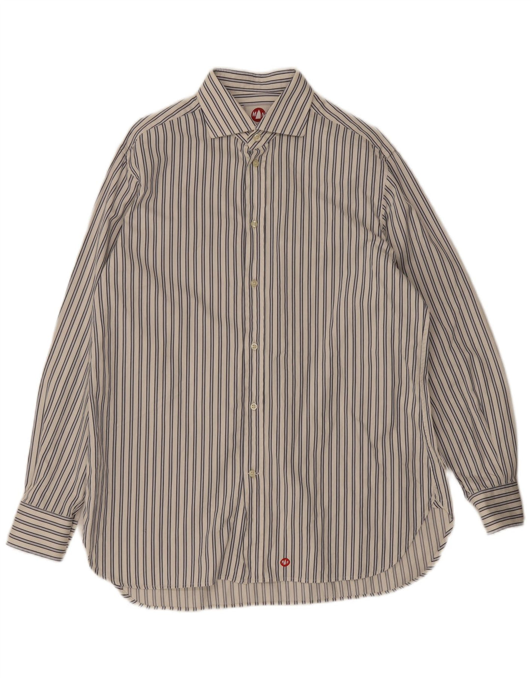 Murphy & Nye Mens Shirt Medium White Striped