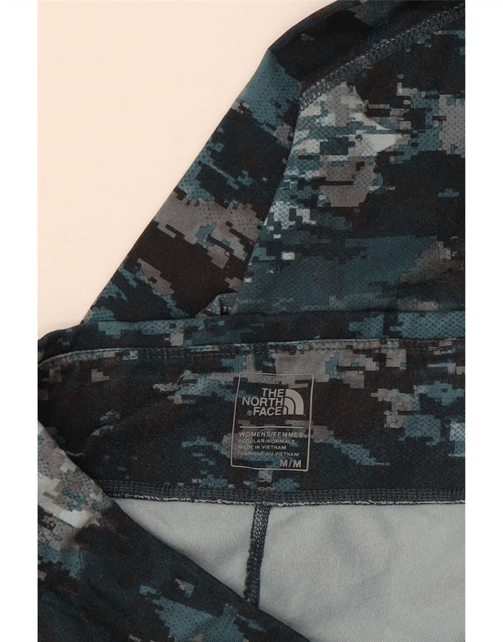 The North Face Womens Leggings UK 12 Medium Multicoloured Camouflage