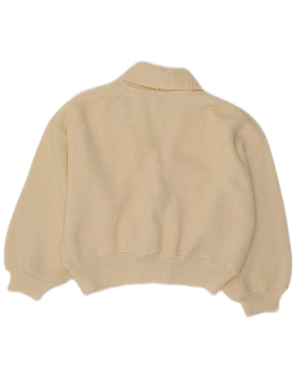 Creation Womens Oversized Cardigan Sweater IT 40 Small Off White Acrylic