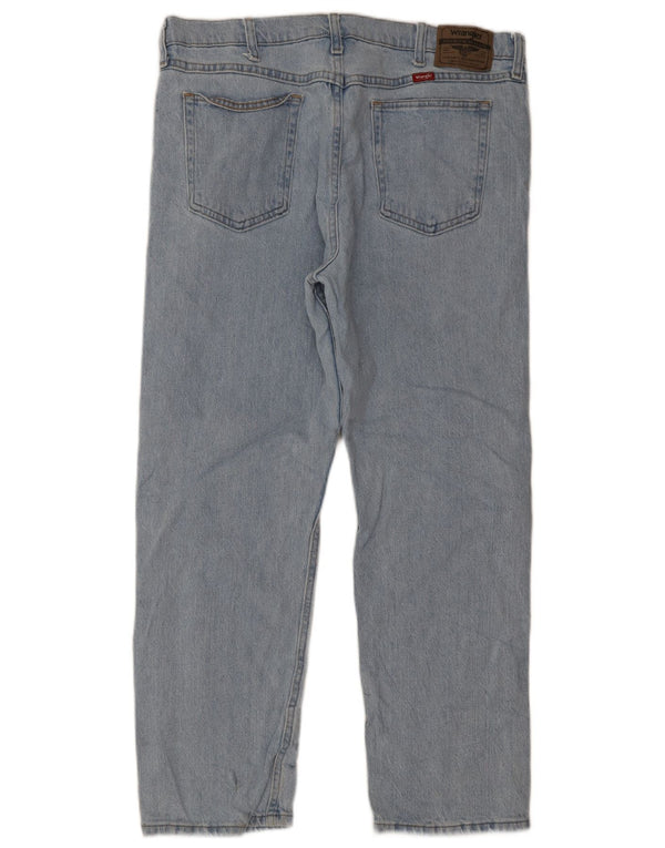 Wrangler Mens Straight Jeans W36 L29 Blue Cotton