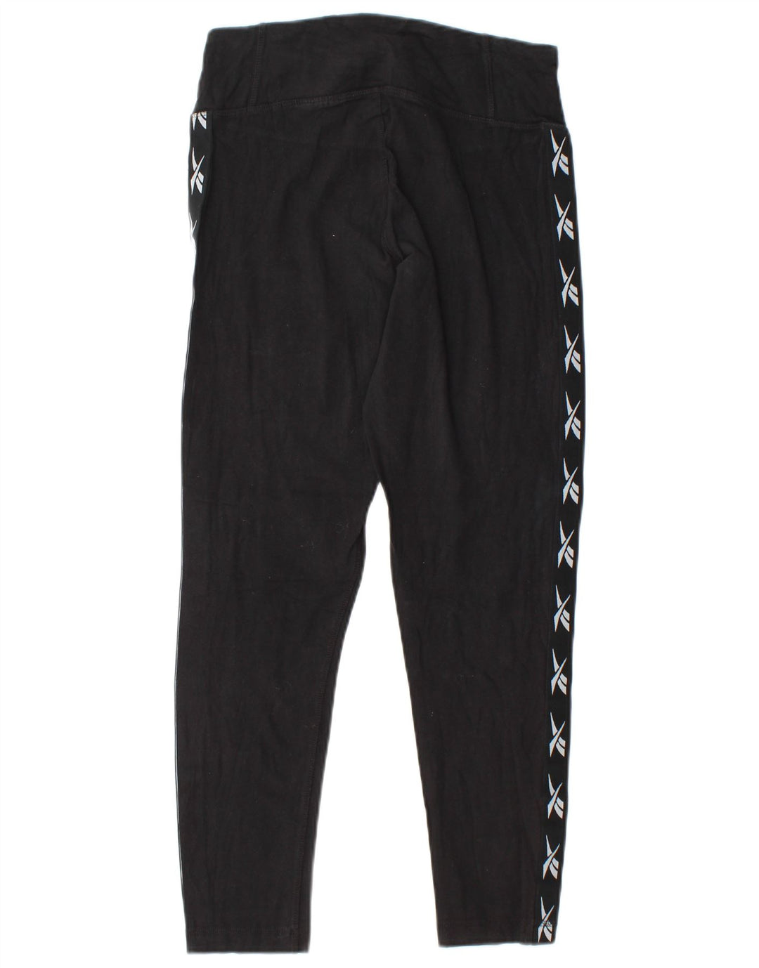 REEBOK Womens Graphic Leggings UK 12/14 Medium Black