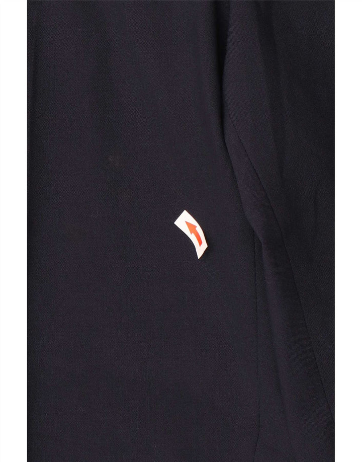 Marks & Spencer Mens Tapered Suit Trousers W40 L29 Navy Blue Polyester