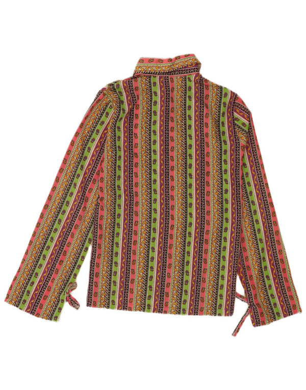 Vintage Womens Shirt Blouse UK 12 Medium Multicoloured Floral