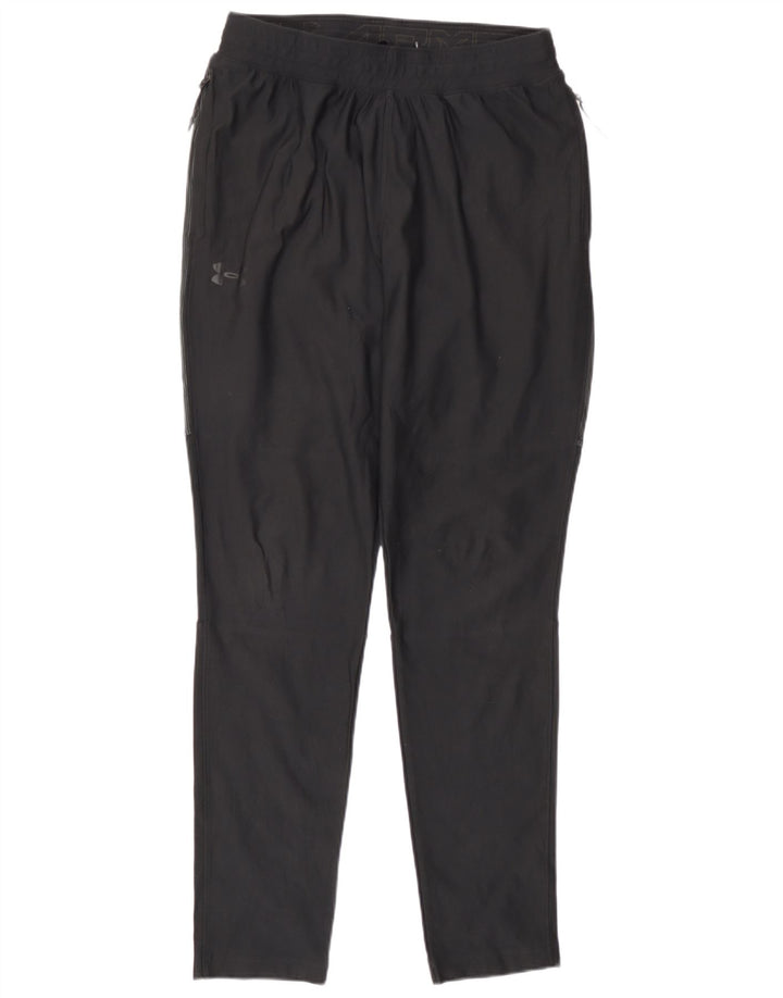 Under Armour Womens Tracksuit Trousers UK 12 Medium Black Polyester