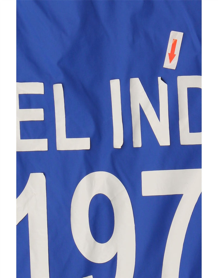 Diesel Boys Graphic Bomber Jacket 11-12 Years Blue Colourblock Nylon