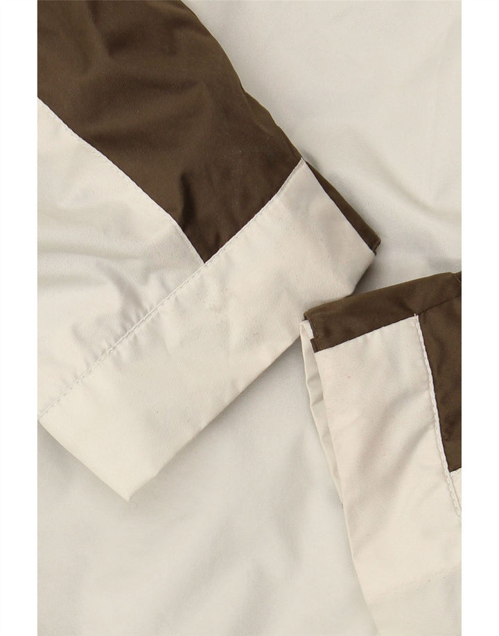 IGUANA Womens Hooded Windbreaker Jacket EU 46 XL White Colourblock