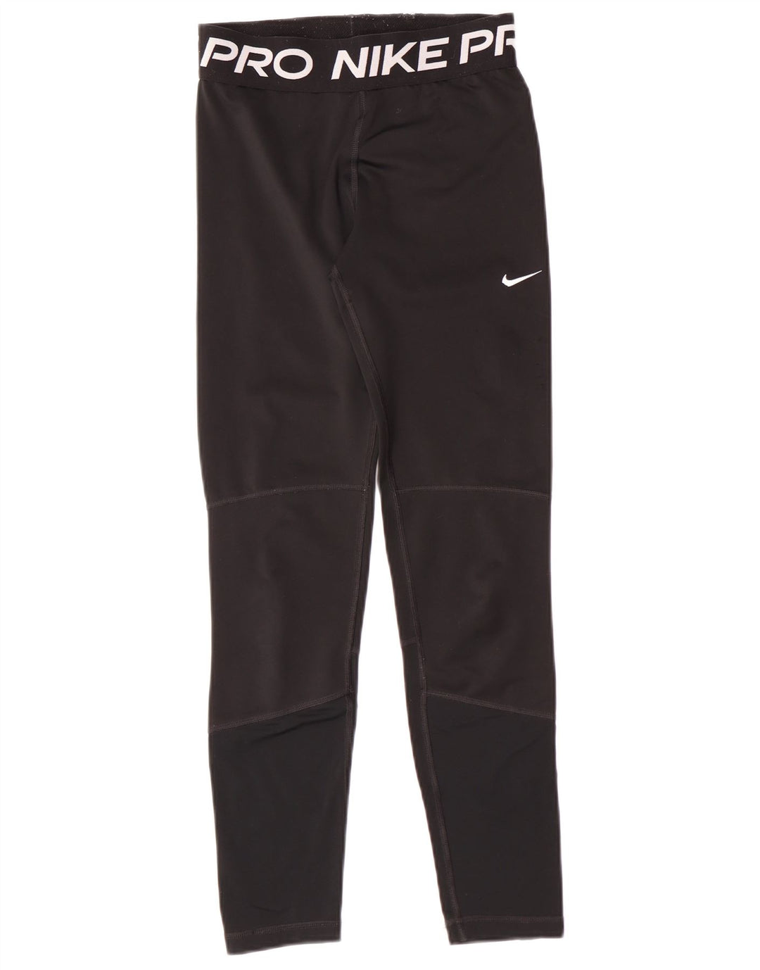 NIKE Girls Dri Fit Leggings 13-14 Years XL Black Polyester